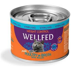 WELLFED Консерва за кастрирани котки с наднормено тегло и диабет