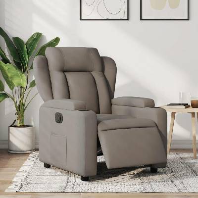 vidaXL 3204466 Elektrické polohovací taupe textil