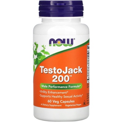 NOW TestoJack 200, 60 капсули, Now