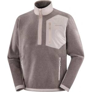Salomon Мъжки поларен пуловер Salomon Chroma Fleece Half Zip Fleece jumper - Iron (005-6758-0211)