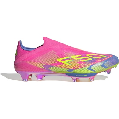Adidas Мъжки футболни бутонки Adidas F50+ Firm Ground Football Boots Mens - Pink/Yellow