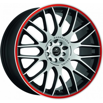 Barracuda Karizzma 8x18 5x112 ET40 black polished trim red