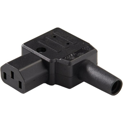 PREMIUMCORD Konektor síťový 230V/F IEC C13, zahnutý 90° cs220/f90