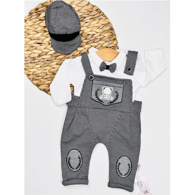 Myrat Baby Бебешки гащеризон с шапка сиво