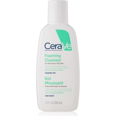 CeraVe Cleansers пенлив почистващ гел за нормална към мазна кожа 88ml