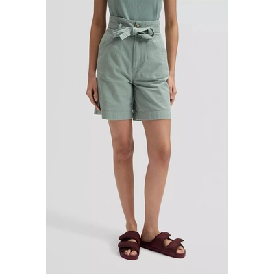Lee Dámske ľanové kraťasy Regular Pleated Bermuda 112378908 zelená