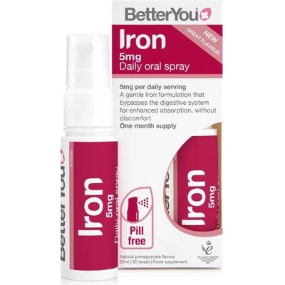 BetterYou Iron železo ve spreji 5 mg 25 ml