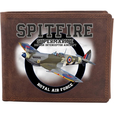 Striker Kožená peňaženka Spitfire Supermarine hnedá