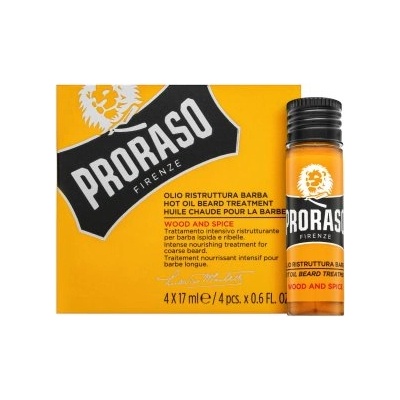 Proraso Wood And Spice олио Hot Oil Beard Treatment 4 x 17 ml