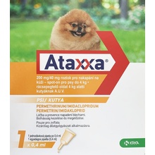 Ataxxa Spot-on pro psy do 4 kg S 200 / 40 mg 1 x 0,4 ml