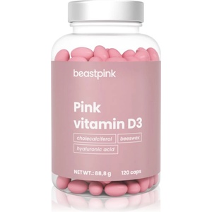 GymBeam Pink Vitamin D3 подобряване и нормално състояние на костите и зъбите 120 капс