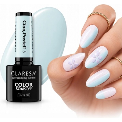 Claresa Pastelový Modrý Hybridní Lak Na Nehty Ciao Pastel 3 5g