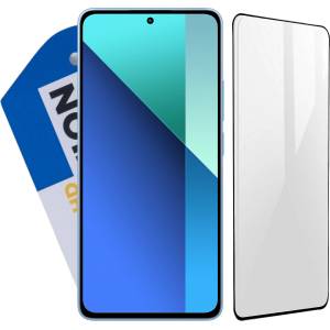 ofisitebg Удароустойчив стъклен full протектор за Xiaomi Redmi Note 13