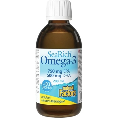 Natural Factors SeaRich Omega-3 4500 mg | With Vitamin D3 1000 IU [200 мл]