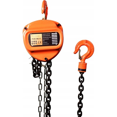 Řetězový kladkostroj 3M nosnost 1T CHAIN BLOCK Ruční zvedák