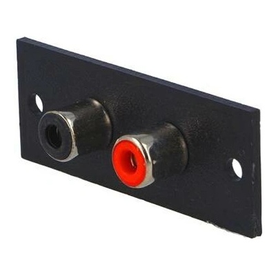 Zdířka CINCH panel 2x na podložce 20x52mm