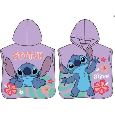 Carbotex dětské pončo Lilo a Stitch Pozdrav z Havaje 50 x 115 cm