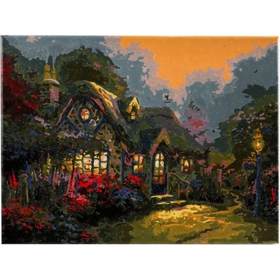 Craft Buddy Творчески комплект, Craft Buddy, Рисуване по номера, Вила на свещи, 30 х 40 см