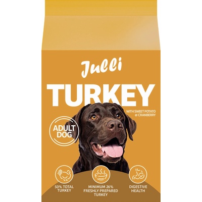Julli Dog Grain Free Adult rich in fresh Turkey & Potato 6 kg