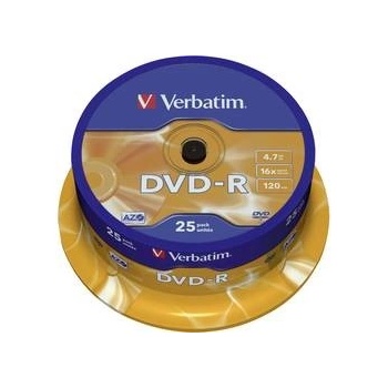 Verbatim DVD-R 4,7GB 16x, 25ks 43522