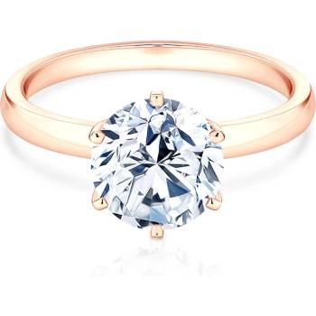 SAVICKI Годежен пръстен savicki: розово злато, лабораторен диамант