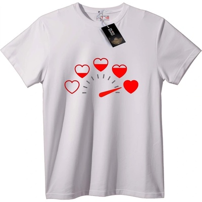 NOONEBRAND Тениска Измерител на Любовта - L, White