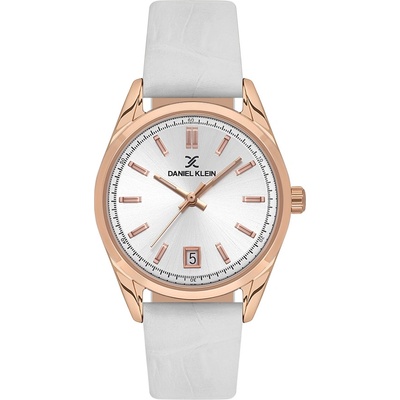 Daniel Klein DK. 1.13770-4 - Дамски, Кварц, 32mm, Бяла кожа, Дата, 3 ATM - Premium