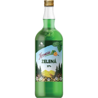 Karpatská Zelená 27% 1 l (čistá fľaša)