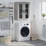 vidaXL Стенен шкаф сив сонома 69, 5x34x90 см (828482)