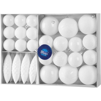 MagicHome Gule sada 31 ks biele na vianočný stromček