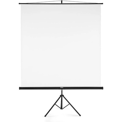 Hama Екран на стойка 180x180 cm, 2 в 1, за проектор, мобилен комплект бял (HAMA-21573)