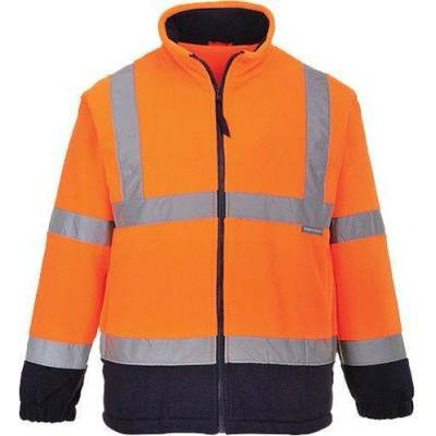 Portwest reflexní fleecová bunda Hi-Vis oranžová/modrá
