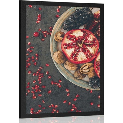 Plakát směs s granátovým jablkem - 40x60 black