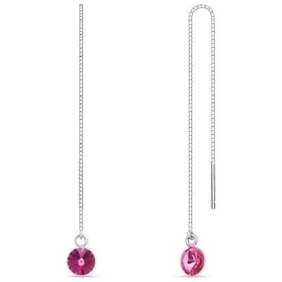 Spark provlékací řetízkové se Swarovski Elements Puntino 13451 Rose