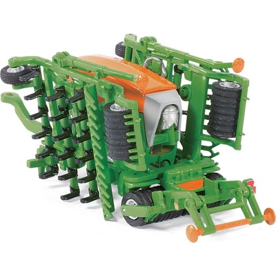 Siku Farmer Traktor se secím přívěsem 1:87