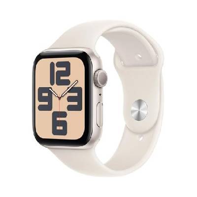 Apple Watch SE (2024) GPS 40mm Starlight Aluminium Case with Starlight Sport Band - S/M