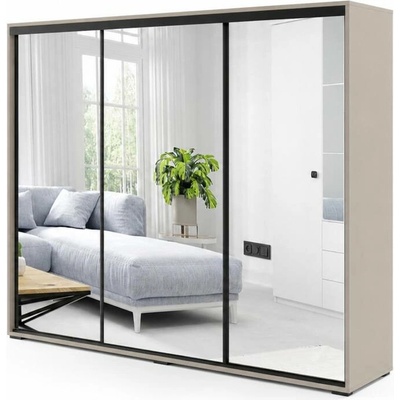 Sconto LAYS 11 215 x 250 cm kašmírová/čierna