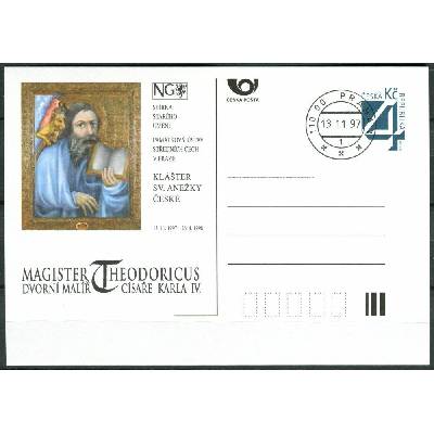 Česká pošta (1997) CDV 22 O - P 28 - Theodoricus - dvorní malíř Karla 4. - razítko