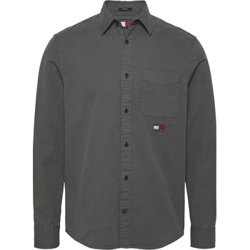 Image 1 of Tommy Jeans Men's Washed Twill Overshirt - Washed Black