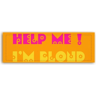 Fotoobraz 150x55 cm panorama Help me! I`m Blond