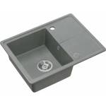 Quadron Вградена мивка Quadron Pop Tony 116, сива, композитна, 60x45 см (HTO6045SZK) Мивка за вграждане