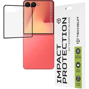 Techsuit Протектор за дисплей [преден екран] - Techsuit 111D Full Cover / Full Glue - Samsung Galaxy Z Flip7 - Черен