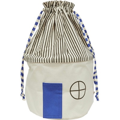 OYOY Кош за съхранение Koya, 52 см, бежово-син (M107615)