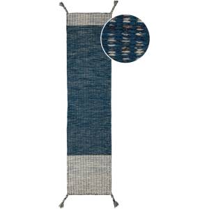 Flair Rugs Син вълнен мокет Anu, 60 x 200 cm Indira - Flair Rugs (503119368581)