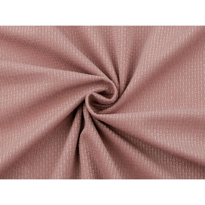 Prima-obchod Velvet / samet strukturovaný jednobarevný, barva 4 pudrová