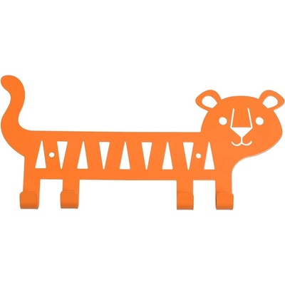 Rex London Оранжева метална стенна детска закачалка Tiger - Rex London (29980)