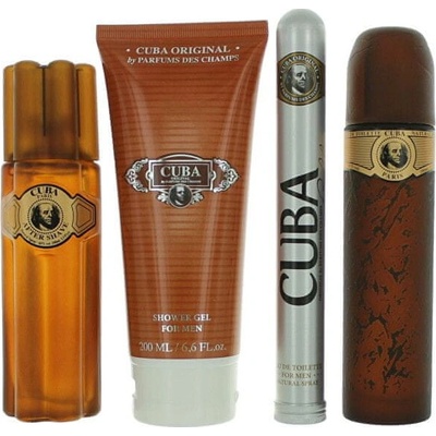 Cuba Gold EDT 100 ml + voda po holenie 100 ml + sprchový gél 200 ml + EDT 35 ml pre mužov darčeková sada