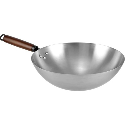 Tradičná čínska železná wok panvica 32 cm, 1,3 mm
