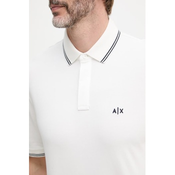 Giorgio Armani тениска с яка мъжка от памук с еластан (XM001287.AF17321.NOS)
