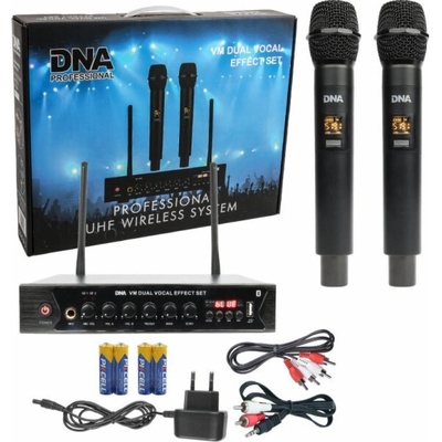 Bitmat DNA DNA VM DUAL VOCAL EFFECT SET 2x vysílač ruční ozvučení 518 542 MHz USB Bluetooth